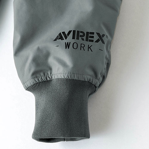 防寒ジャンパー AVIREX WORK アヴィレックス ワーク フライト防寒ジャケット AV501 作業着 防寒 作業服 フライトジャケット ジャンパー 中綿 暖かい 反射材 タフ 丈夫 シンプル カッコいい おしゃれ タウンユース アウトドア スポーツ_9
