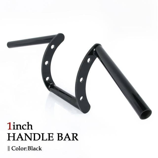 1インチ ハンドル バー インチバー ブラック 25.4mm 汎用 ハーレー アメリカン アップハンドル スポーツスター チョッパー クルーザー ボバー 6,368円