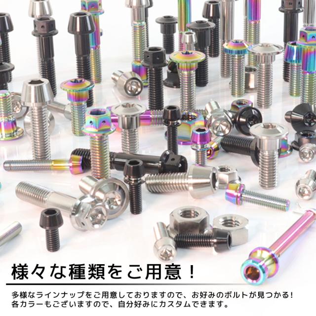チタンボルト カワサキ ZRX400 ZRX400 2専用 ブレーキディスクボルト 前後セット フロント リア 15本セット M8×30 P1.25 焼き色 カスタム_5