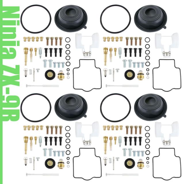 Ninja ZX-9R ZX900 キャブレター リペアキット ニンジャ C1 C2 1998年〜1999年 4気筒分 オーバーホールキット 修理 交換 部品 カワサキ 純正互換の通販は 4,814円