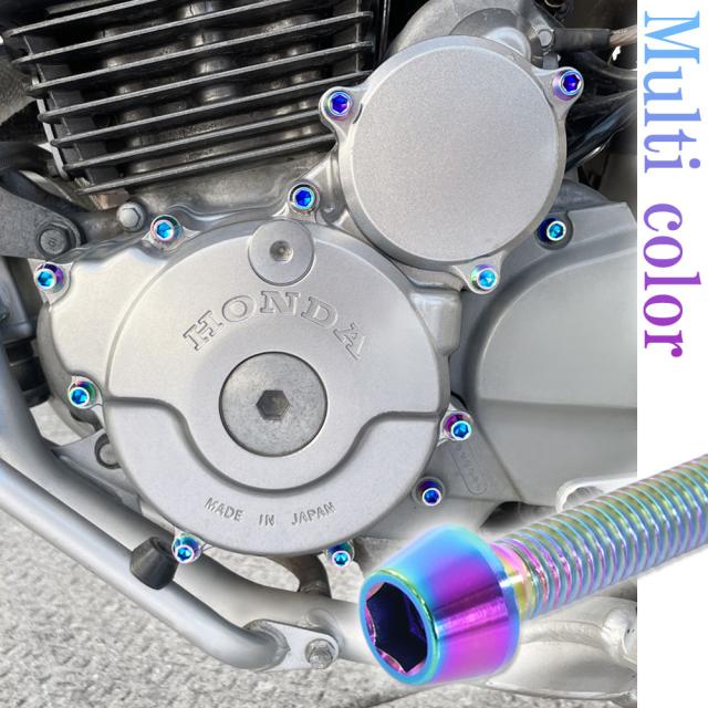 チタンボルト ヤマハ WR250R WR250X専用 3D7 クランクケース エンジンカバー ボルト セット 31本 焼き色 軽量化 カスタム ネジ レストア_2