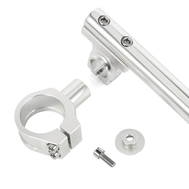 汎用 43Φ 43mm 43パイ セパレートハンドル/セパハン キット シルバー銀 角度調整可能 HIGHタイプ ハンドル カスタム パーツ CBR600F PC35 VFR750R RC30 VFR800 CBR1000F X-11