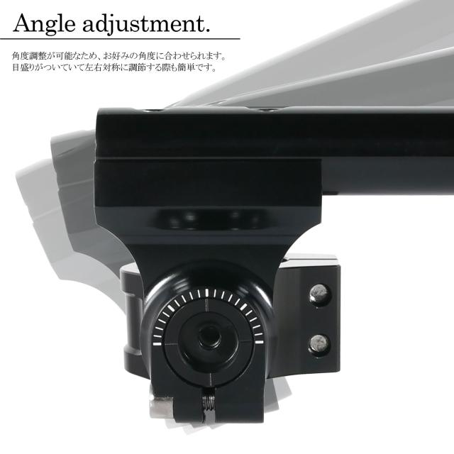 汎用 セパレートハンドル 43mm 43パイ セパハン キット ブラック 黒