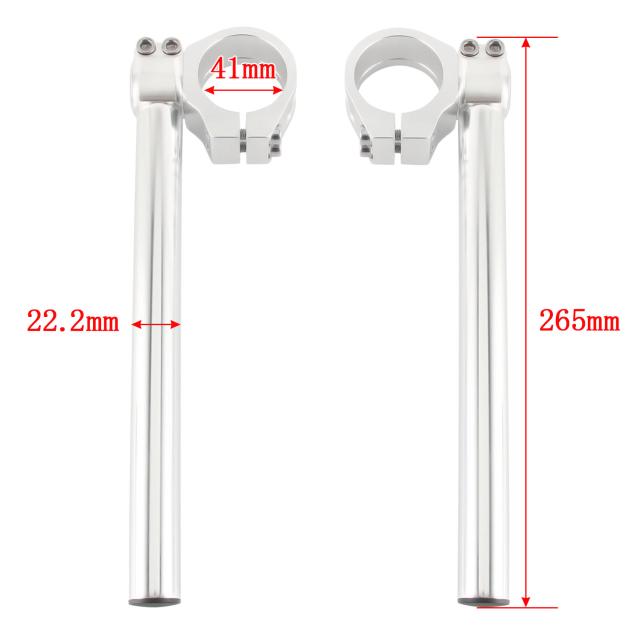 43mm カー用品・バイク用品 角度調整付 セパレートハンドル 41mm 41