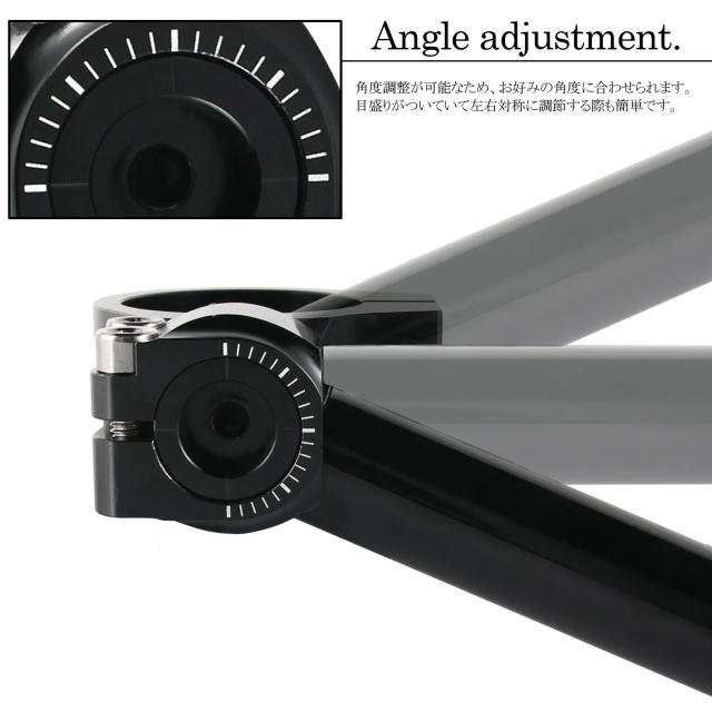 角度調整付 セパレートハンドル 41mm 41パイ LOWタイプ 22.2mm