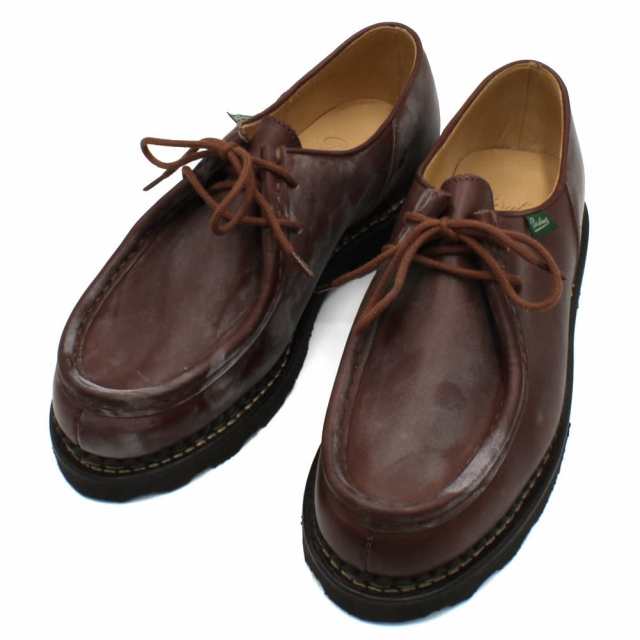 パラブーツ メンズ チロリアンシューズ コンフォートシューズ カジュアルシューズ26cm/Paraboot ミカエル MICHAEL Uチップ  モックトゥ レ｜au PAY マーケット