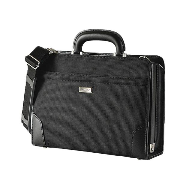 J.C HAMILTON 黒 レザー ビジネスバッグ　ダレスバッグ　2way ダレスバッグ メンズ J.C HAMILTON 2層ダレス 木製ハンドル