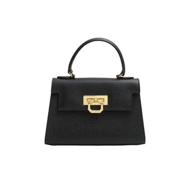 【CARBOTTI】ブラック ハンドバッグ ショルダーバッグ カルボッティ 黒 CARBOTTI カルボッティ ショルダーバッグ ハンドバッグ 本革 鞄
