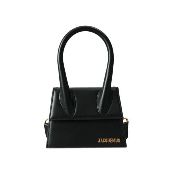 ジャックムス レディース ハンドバッグ ショルダーバッグ 手提げかばん/JACQUEMUS WOMEN-BAGS-TOP HANDLE レザー ロゴ 2WAY ハンドバッグ