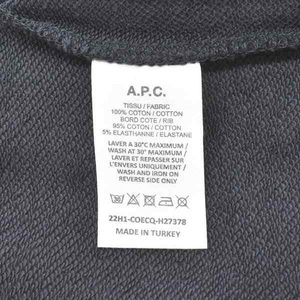 アーペーセー メンズ スウェット トレーナー カットソーLサイズ/APC SWEAT VPC 長袖 クルーネック ロゴ スウェット トレーナー  カットソ｜au PAY マーケット