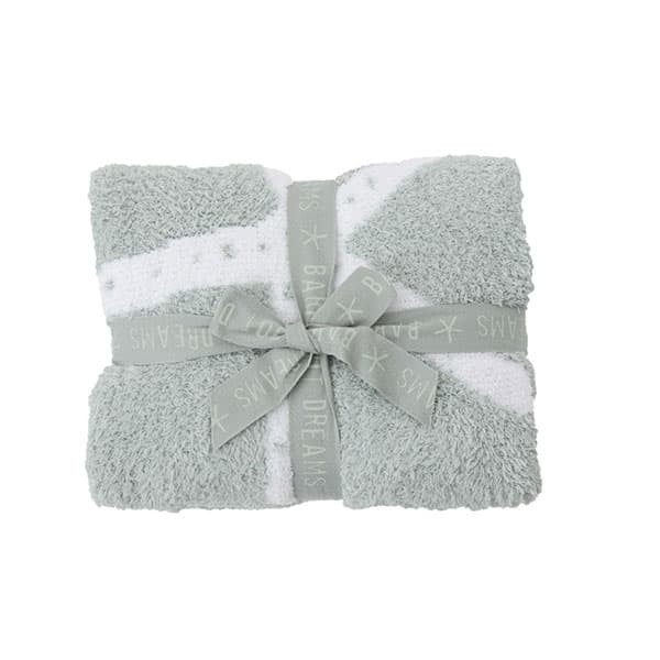 ベアフットドリームズ おくるみ兼用ブランケット 毛布 寝具/BAREFOOT DREAMS COZYCHIC STARFISH BABY BLANKET ヒトデ ストライプ やわら