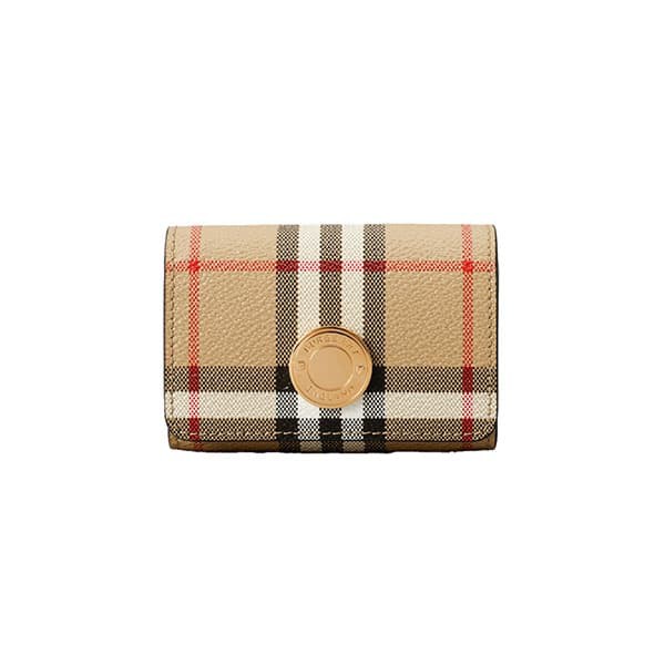 バーバリー レディース コインケース ショルダーバッグ カードケース/BURBERRY LS COMPACT CARD CASE DFC チェック柄 ロゴ 斜めがけ コイ