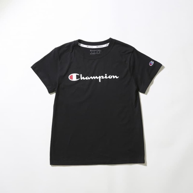 チャンピオン レディース Tシャツ カットソーsサイズ Champion 半袖 クルーネック ロゴ Tシャツ カットソー ブラック 送料無料 込 誕生日の通販はau Pay マーケット ブランドショップvolume8