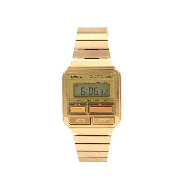 カシオ　CASIO クオーツ　スクエア　ゴールドカラーコンビ　アクセサリー CASIO 腕時計 「60」「CASIO（カシオ）」クラシックメタル