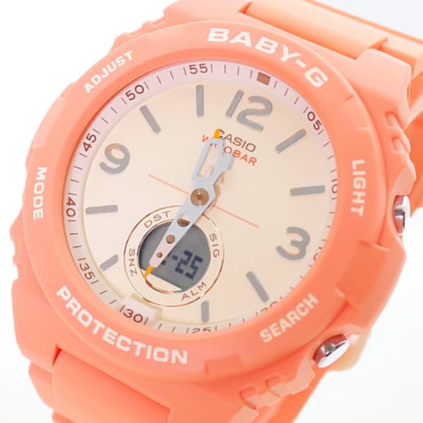 カシオ レディース 腕時計/CASIO Baby-G ベビーG 腕時計 オフホワイト オレンジ 送料無料/込 ホワイトデーの通販は 13,378円
