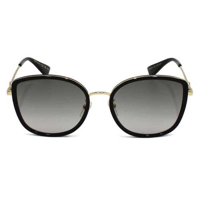 【レディース】GUCCI ブラック/ブラウングラデーション UVカットサングラス 即日発送]グッチ レディース&メンズ サングラス/GUCCI 国内正規