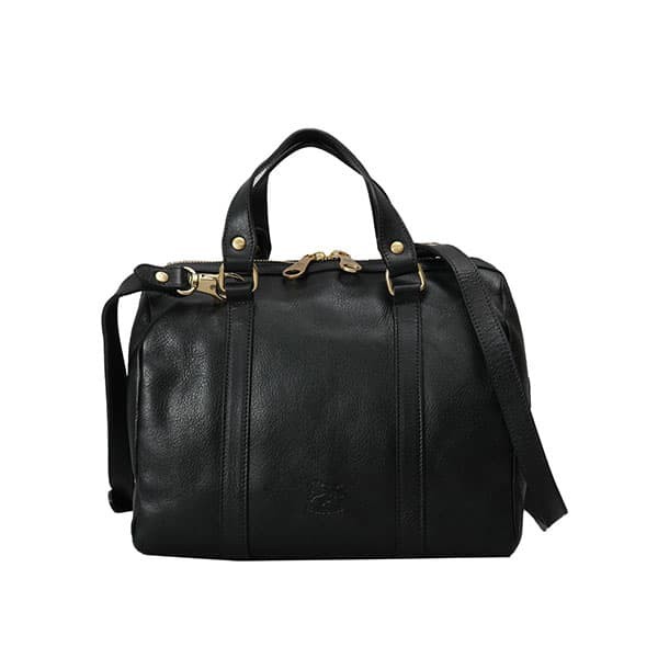 イルビゾンテ レディース&メンズ ショルダーバッグ ハンドバッグ 手提げかばん/IL BISONTE BOSTON BAG MEDIUM レザー 斜めがけ 2WAY ショの通販は