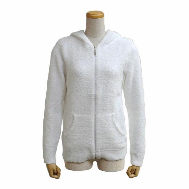 [即日発送]カシウエア レディース パーカーMサイズ/kashwere Hooded Full Zip ジップアップ 長袖 マイクロファイバー パーカー WHITE 送