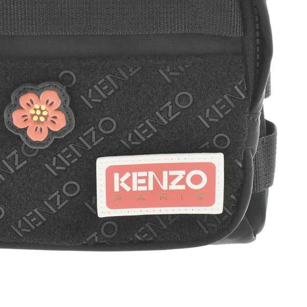 KENZO ケンゾー ショルダーバッグ ボディバッグ フラワー ブラック