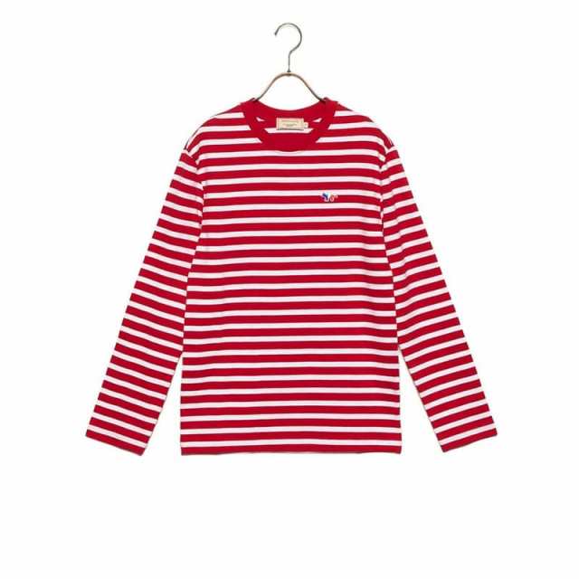 メゾンキツネ メンズ カットソーsサイズ Maison Kitsune 長袖 クルーネック ボーダー カットソー Red White 送料無料 込 誕生日プレゼンの通販はau Pay マーケット ブランドショップvolume8