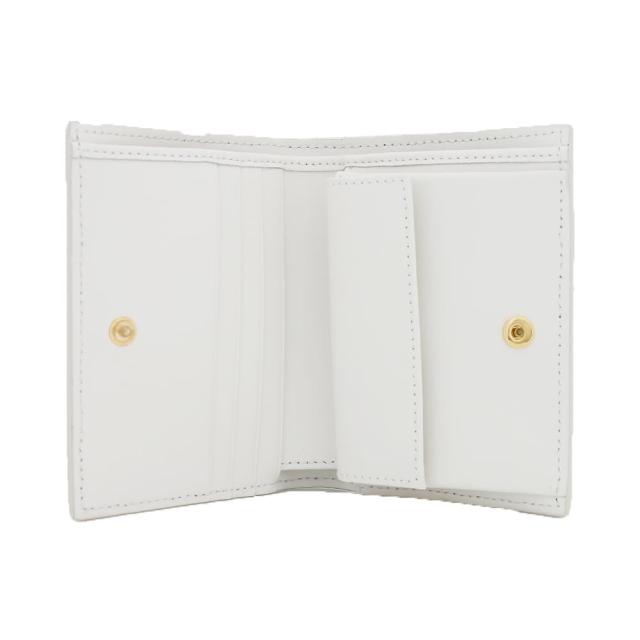 [即日発送]マルニ レディース 二つ折り財布 ミニ財布/MARNI レザー ロゴ シンプル 二つ折り財布 ミニ財布 ホワイト シルバー 送料無料/込 ホワイトデーの通販は