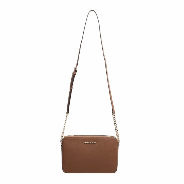 [即日発送]マイケルコース レディース ショルダーバッグ/MICHAEL KORS レザー シンプル ロゴ ショルダーバッグ ブラウン 送料無料/込 ホワイトデーの通販は