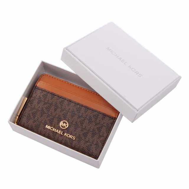 マイケルコース レディース コインケース カードケース 小銭入れ/MICHAEL KORS モノグラム柄 ロゴ ラウンドファスナー コインケース カーの通販は 14,658円