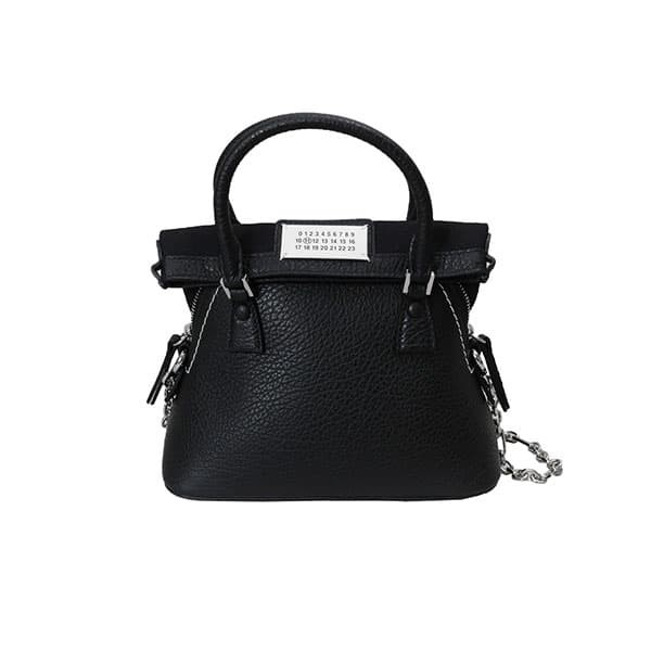 メゾンマルジェラ レディース ショルダーバッグ チェーンバッグ ハンドバッグ/MaisonMargiela 斜めがけ レザー ロゴ ショルダーバッグ チェーンバッグ ハンドバッグ ブラック系 送料無料/込 ホワイトデーの通販は