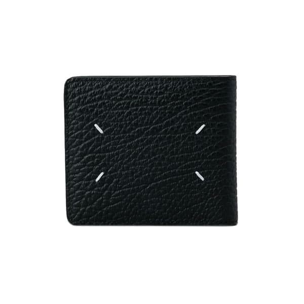 メゾンマルジェラ メンズ＆レディース 二つ折り財布 ミニ財布/MaisonMargiela WALLET SLIM 2 レザー シンプル ロゴ 二つ折り財布 ミニ財