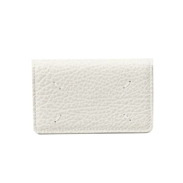 メゾンマルジェラ レディース 名刺入れ カードケース/MaisonMargiela CARD HOLDER CLIP 2 レザー シンプル 名刺入れ カードケース ライト