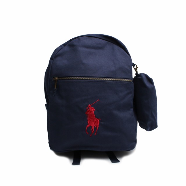 [即日発送]ポロラルフローレン メンズ&レディース リュックサックポーチセット バックパック/Polo Ralph Lauren ロゴ シンプル リュック