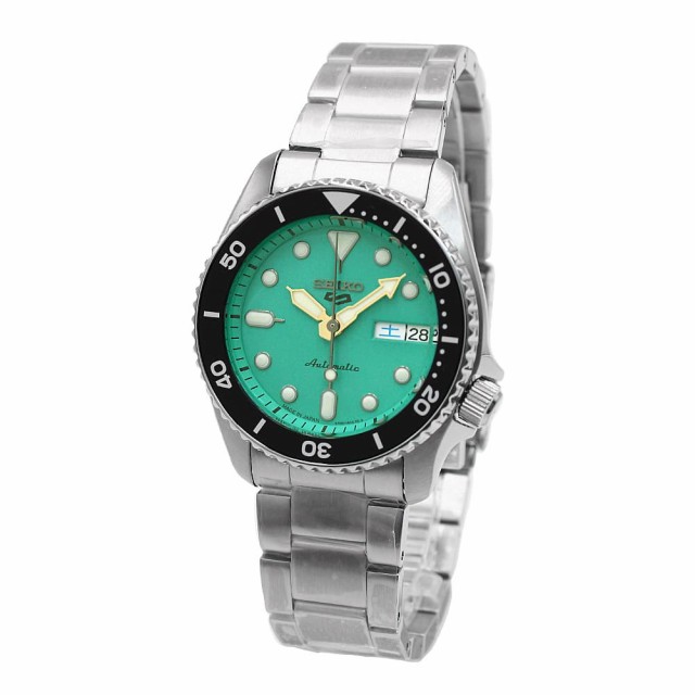 [即日発送]セイコー メンズ 腕時計/SEIKO アナログ 自動巻き 機械式 腕時計 グリーン/シルバー 送料無料/込 卒業祝入学祝プレゼント