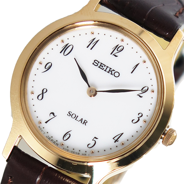 セイコー レディース 腕時計 Seiko レザー ソーラー 腕時計 ホワイト 送料無料 込 卒業祝入学祝プレゼントの通販はau Pay マーケット ブランドショップvolume8