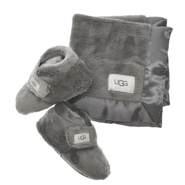 アグ ベビー ベビーシューズブランケットセット おくるみ 出産ギフトセット11cm/UGG I BIXBEE AND LOVEY マイクロファイバー 出産祝い 無