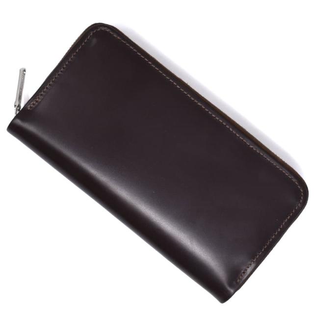 Whitehouse Cox クロコ型押し ラウンドファスナー 長財布 ブラック ホワイトハウスコックス クロコ型押し ラウンドファスナー 長財布