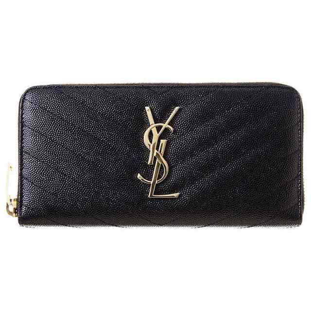 サンローラン レディース 長財布/SAINT LAURENT SaintLaurent ラウンドファスナー レザー 長財布 NOIR 送料無料/込 誕生日プレゼント