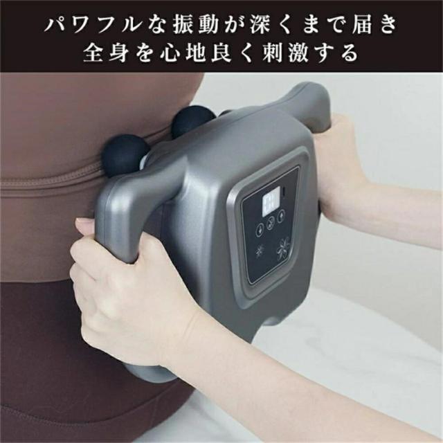 筋膜リリース マッサージガン マッサージ器 軽量 ミニ 筋肉 16個ヘッド 肩こり 99段階強さ調節 筋膜リリース ガンマッサージガン 赤色LED機能 全身ケア 健康器具_4