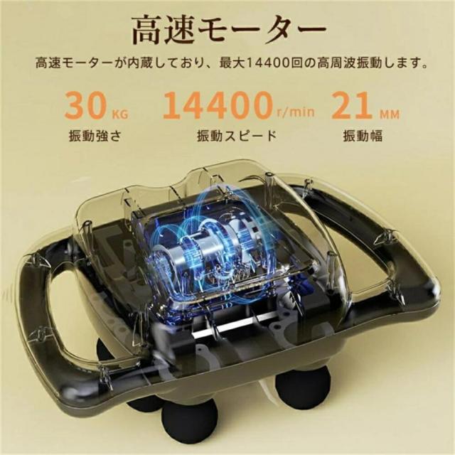 筋膜リリース マッサージガン マッサージ器 軽量 ミニ 筋肉 16個ヘッド 肩こり 99段階強さ調節 筋膜リリース ガンマッサージガン 赤色LED機能 全身ケア 健康器具_6