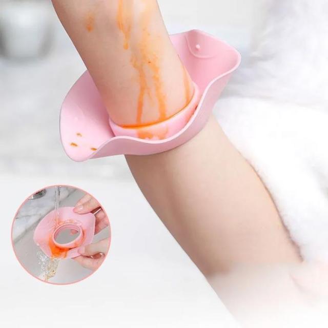 撥水 リストバンド 袖濡れ防止 撥水バンド シリコンバンド 4色入り 手首バンド 洗顔 服濡れ防止 シュシュ 伸縮性 アームバンド お風呂上り メイク_3