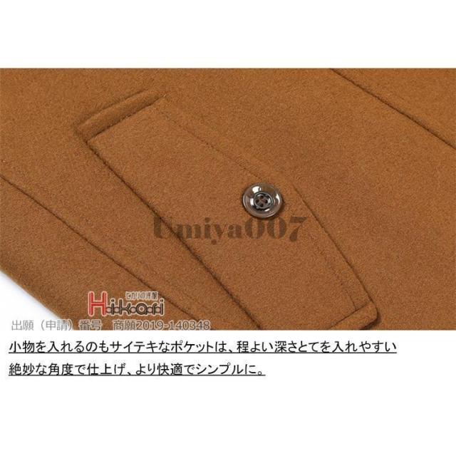 コート メンズ 40代 50代 アウター ビジネスコート チェスターコート 内衿脱着可 ウールコート 防寒 春服 冬服_15