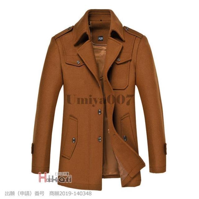 コート メンズ 40代 50代 アウター ビジネスコート チェスターコート 内衿脱着可 ウールコート 防寒 春服 冬服_9