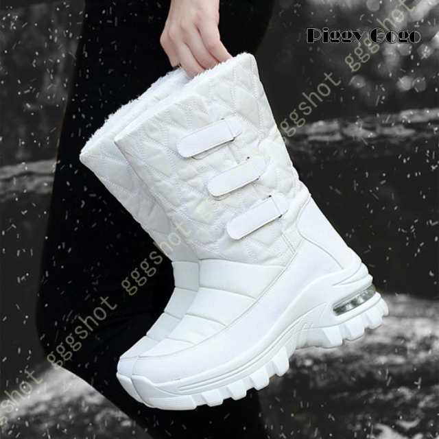 レディース スノーブーツ ミドル丈 スノーシューズ 防水ブーツ 裏ボア 長靴 ウインターブーツ 防寒ブーツ 雪靴 撥水 防水 おしゃれ 防滑_9