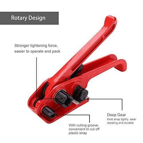 梱包機 封緘器と引締機とシール金具セット PP・PETバンド適用 バンド幅1619mm カッター搭載 ハサミ不要 梱包作業に_2