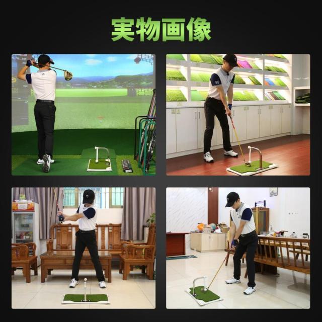 敬老の日・限定割引 スイングマット ゴルフ 練習 器具 マット 360° 回転 5段階調整可能 室内 屋内 自宅 素振り 姿勢 矯正 スイング_11