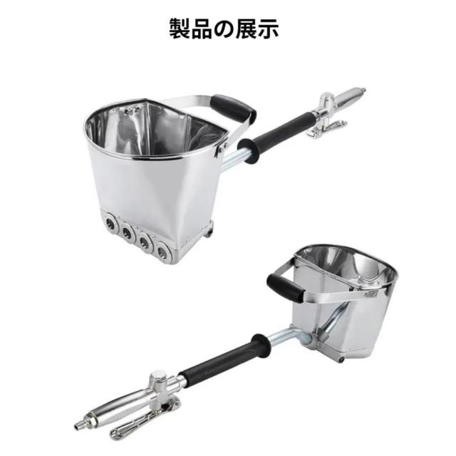 セメントモルタルスプレー、アルミニウム4ジェットウォースタッ ガン空気圧コンクリートスタッコ塗装ハンドツール壁天井屋根_4