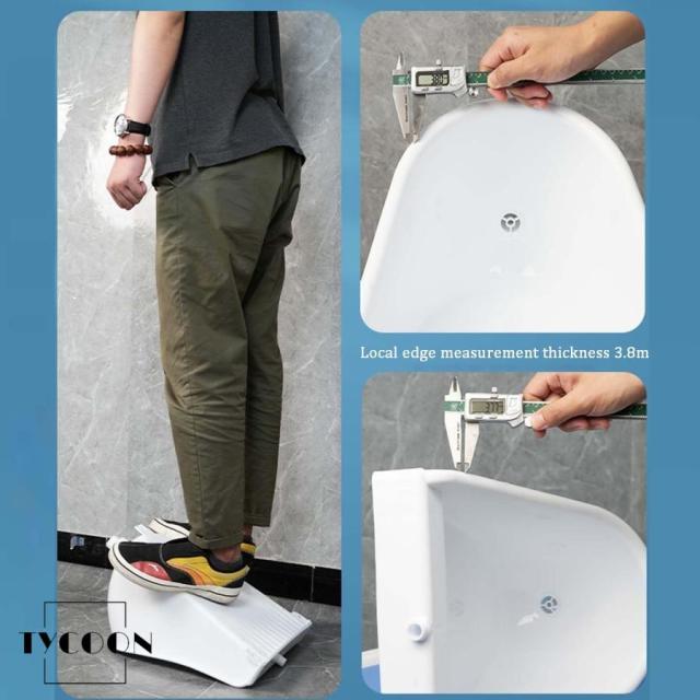 男性用壁に取り付けられたプラスチック小便器尿ダイバーター、ポータブル高効率洗浄小便器（排水管付き），シンプルキッズ無水小便器浴室トイレ小便器，屋外建設_6