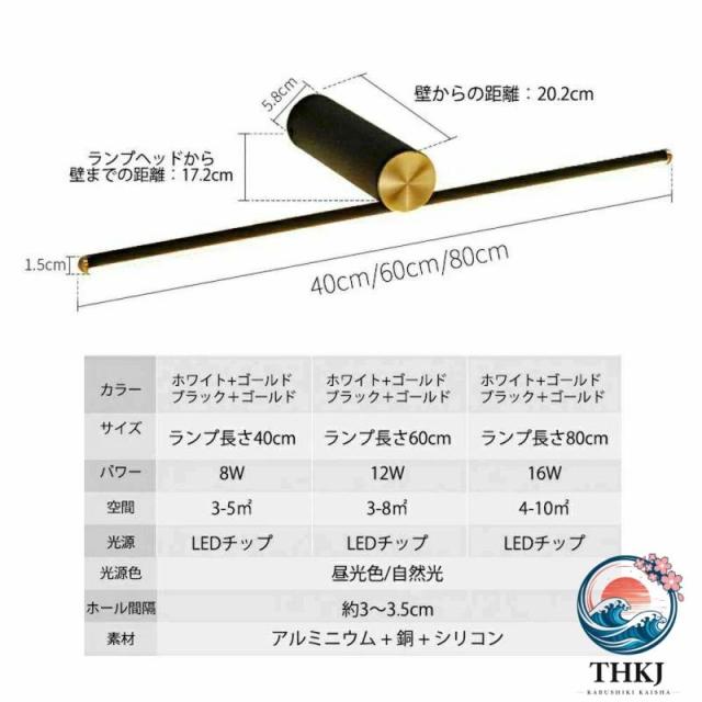 LED ウォールランプ 洗面台ライト 浴室 洗面所 照明 北欧 おしゃれ 真鍮 ミラーライト バスルームバニティランプ キッチン トイレ 壁灯_7