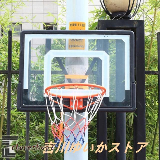 バスケットゴール フェンス/電柱/ポスト用に壁に取り付けられたバスケットボールフープ、 屋内屋外スポーツの十代の若者たちのバスケットボール板 よくで