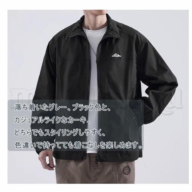 ジャケット 作業着 メンズ 長袖 ワークウェア ジャンパー ブルゾン アウター トップス ビンテージ コート アメカジ 折り襟 春 秋 無地 送料無料_5