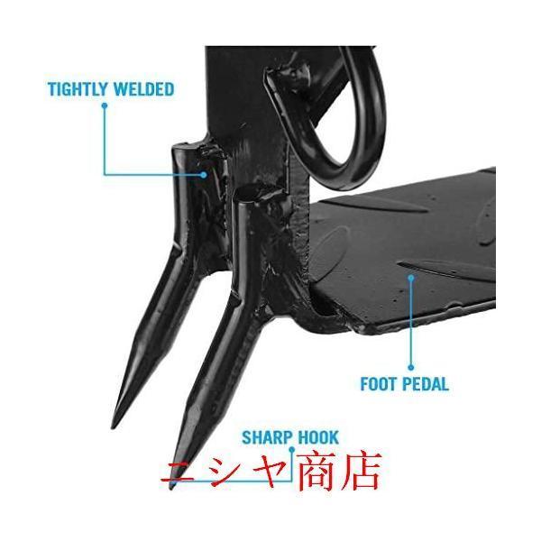 木登り器 木登りツール 木登スパイク 木登り道具 木の足を登る 直立木登り道具 調節可能なリストストラップ付き 木登り靴滑り止めペダル 落下防止 林業用品 伐採_4